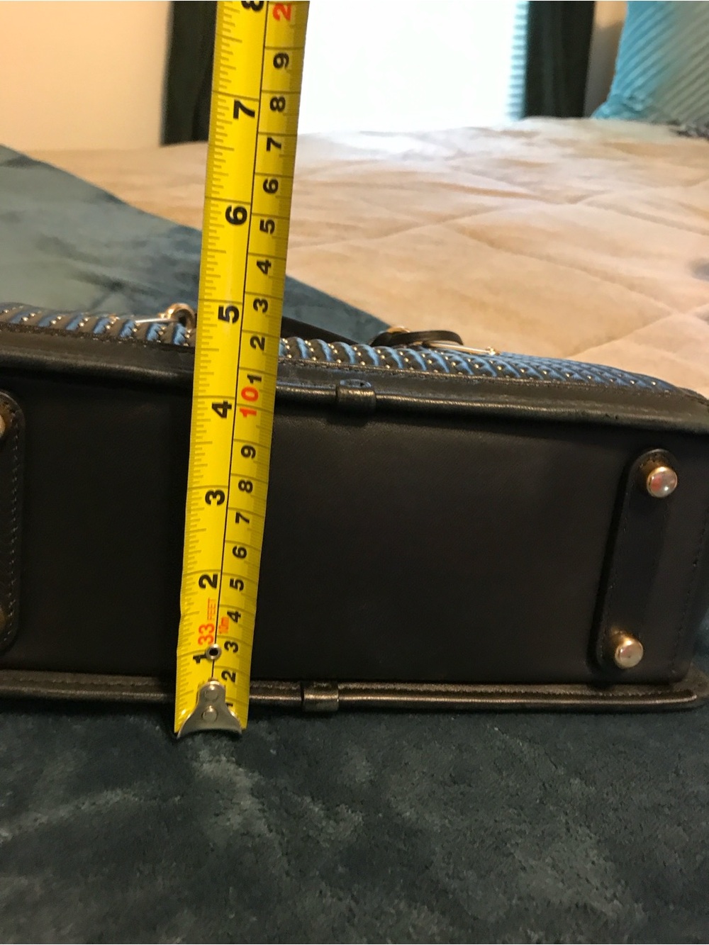 Coach Dreamer 27 Quilted Black Satchel with Gold-Tone Hardware - Picture 12 of 14